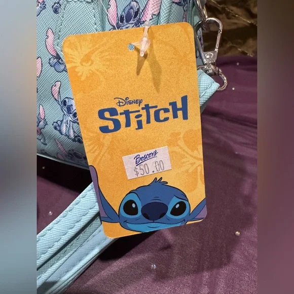 Disney Stitch Patterned Blue Handbag With Removable Crossbody Strap - Picture 5 of 5